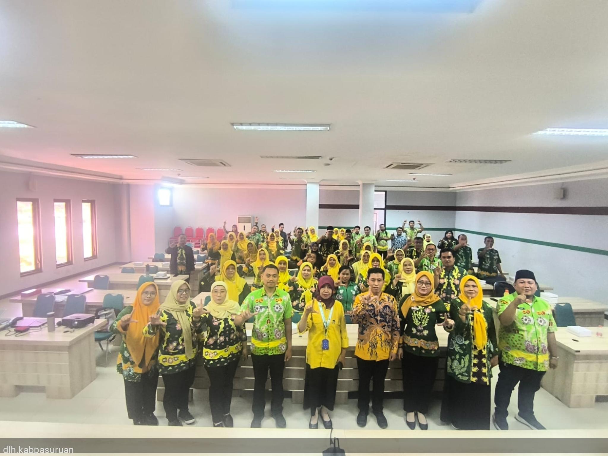 Sosialisasi Usulan, Pembinaan Calon Sekolah Adiwiyata Tingkat Kabupaten Pasuruan dan Pengisian Aplikasi SIDIA